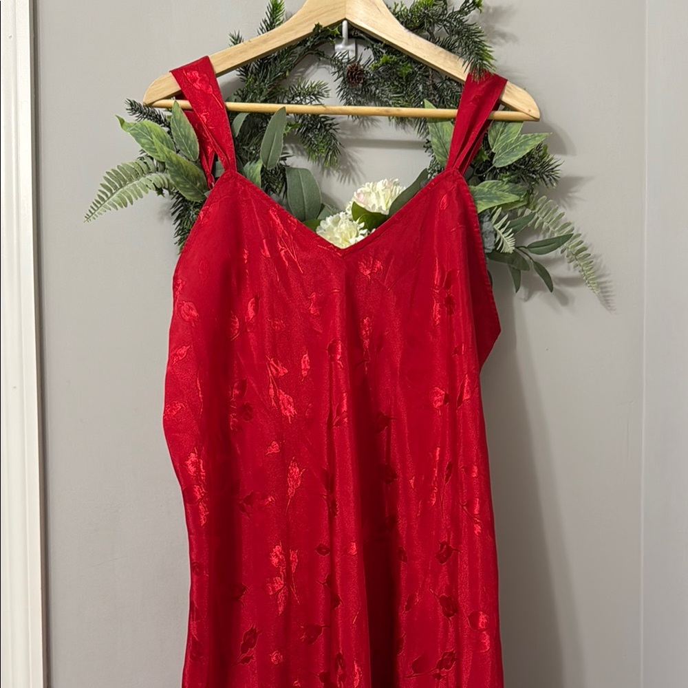 ✨MY KINK IS KARMA✨Vintage Lane Bryant Elegant Red Sleeveless Dress Size 18/20